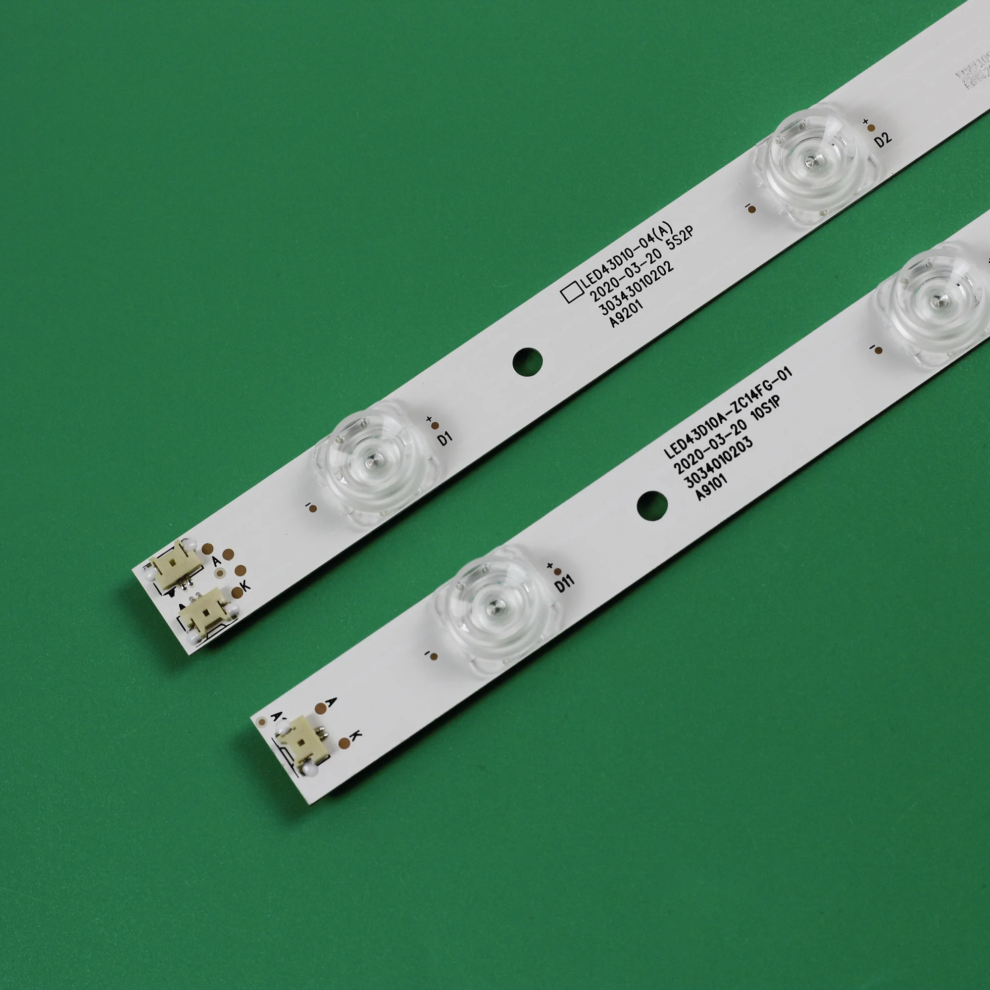 Zestaw 5 szt. Listwa oświetleniowa LED dla LC430EGY-SJM1 LED43D10A-ZC14FG-01 30343010203 30343010204 06 10 s1p 5 s2p 43 ux10s