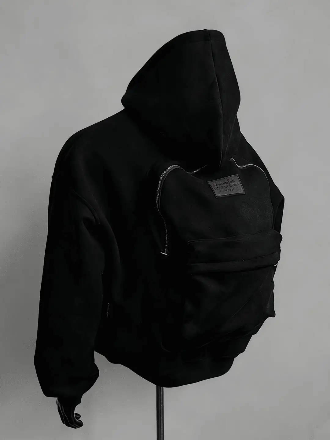 Backpack Hoodie for Men Women Zipper Cardigan Creative Hoodies Lightweight Travel Hooded Sweatshirts with Backpack