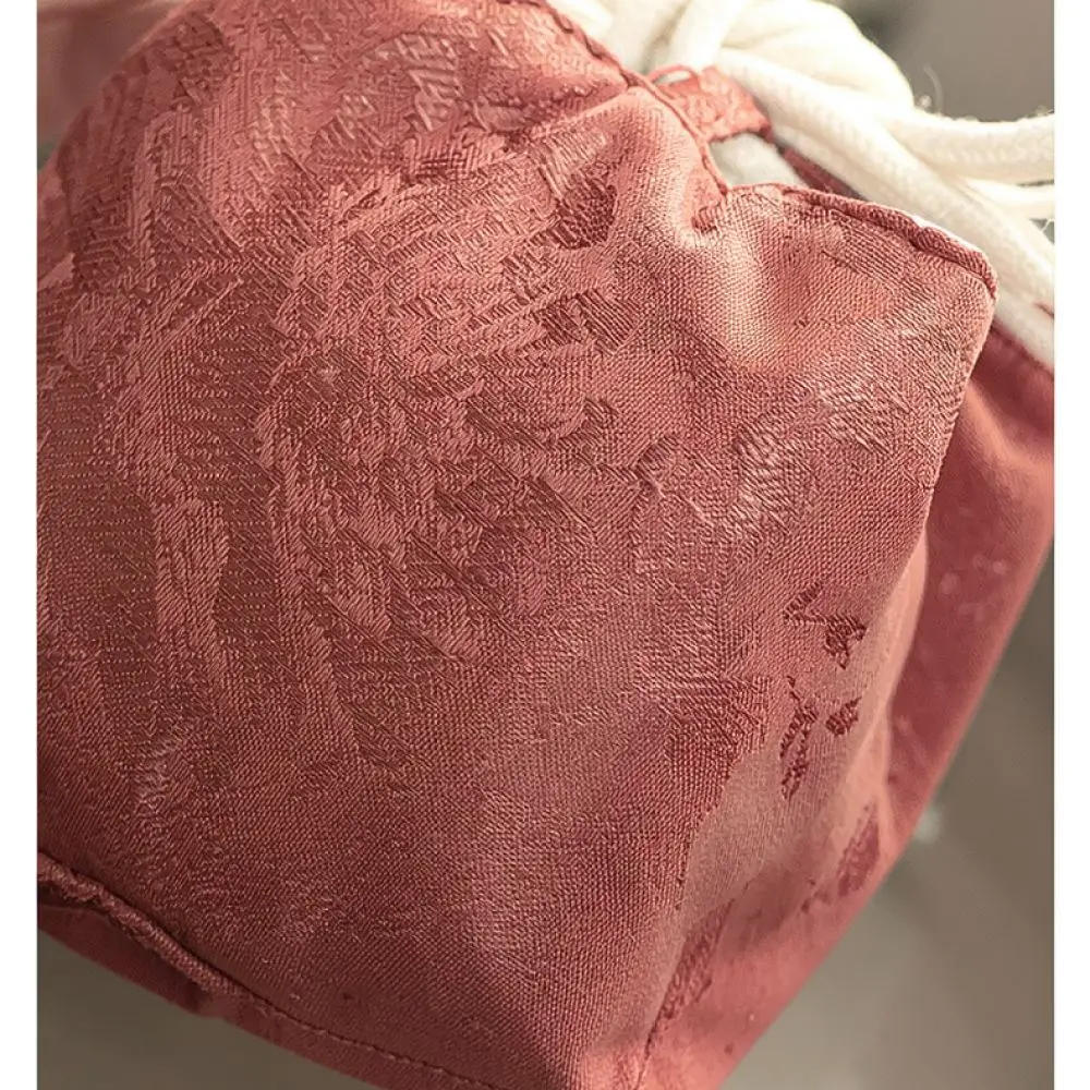 Portable Fabric Pouch For Tea Cup Travel Master Cup Storage Bag Teapot Carrier Drawstring Protective Case Tea Set Holder