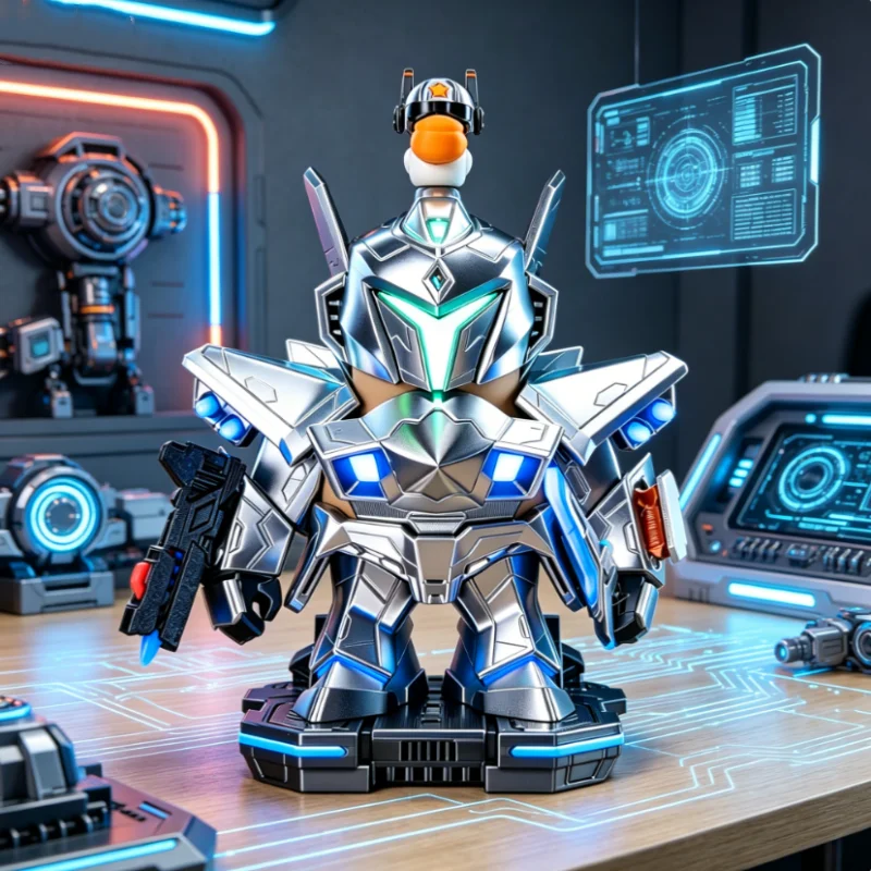 Capybara Machine Magnetic Collectible Figure Q Version Mecha Armor Assembled Toy Iron Man Style Desktop Decorative Ornament
