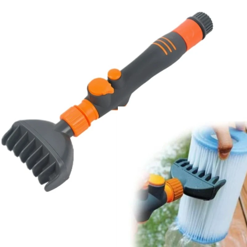 1pcs Handheld Paper Core Filter for Swimming Pool Clean Cleaning and Brushing Filter Element Cleaning Hose Attachment Tool