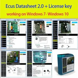 Ecus 데이터 시트 2.0 ECU 수리 소프트웨어 PCB 회로도, 자동차 ECU 전자 부품 포함, IAW Bosch용 추가 정보