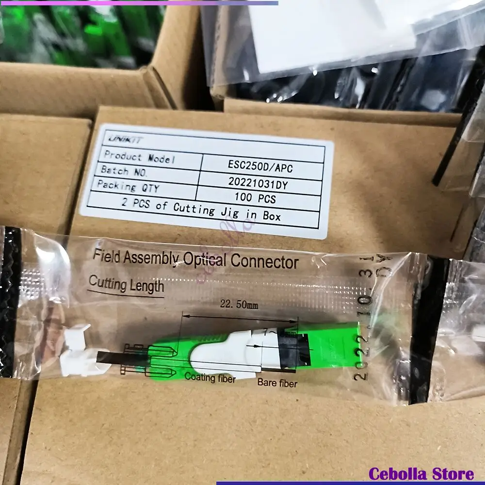 FTTH UNIKIT ESC250D SC APC UPC Single-Mode Fiber Optic Quick Connector SM FTTH Optic Fast Connector