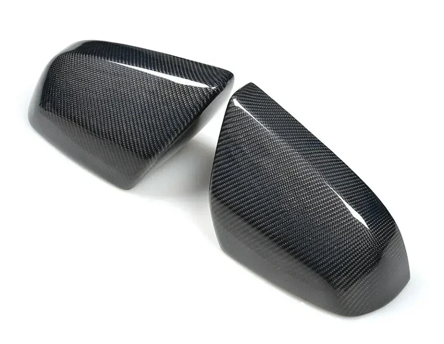 For Cadillac ATS Car Accessories Outside Reverse Mirrors Cover Cap Wing Door Side Mirror Housing Shell  Carbon Fiber 1 Pair