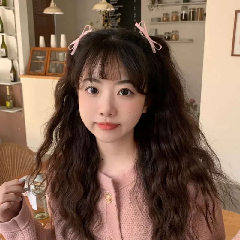 女の子のための韓国のリボンリボンヘアクリップ、甘い蝶ネクタイ、かわいい女性のヘアピン、ファッションバレッタ、美しいヘッドウェア、ヘアグリップ、ボビーピン