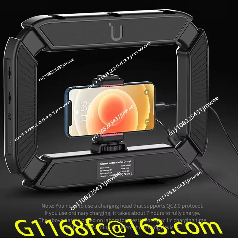 360 photo booth square light battery power ring light led 360 photo booth