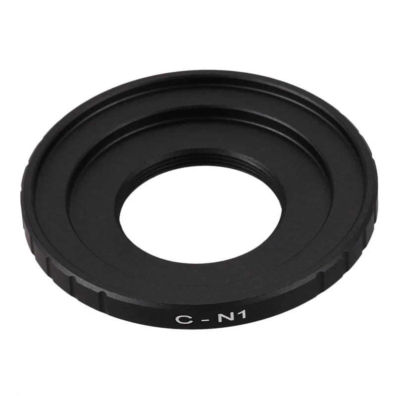 2 Pcs Camera C Mount Lens Black 16Mm C-Mount Cine Movie Lens,Camera Adapter Ring, C-FX & C-N1 C-Nikon 1