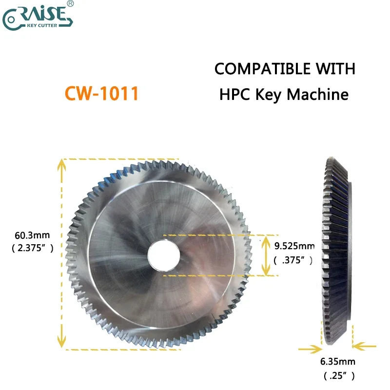 

HPC CW1011 Cutter 90° Compatible with HPC 1200/HPC Blitz HPC CodeMax HPC Extreme Blitz HPC Tiger Shark 2 ILCO Universal ll