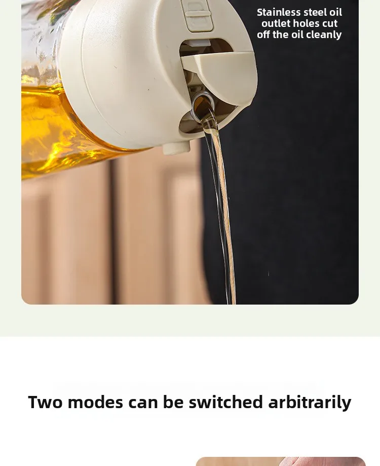 500mL Oil Empty Bottle 2in1 Sprayer & Pourer Plastic Oil Container Kitchen Cooking Oil Dispenser Vaporizer Cruet for Camping BBQ