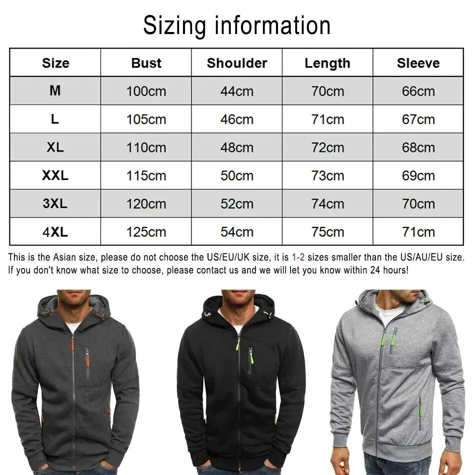 Moda nova masculina com capuz bolso com zíper jaqueta logotipo personalizado padrão texto casual esportes street wear masculino gola aberta moda S-4XL