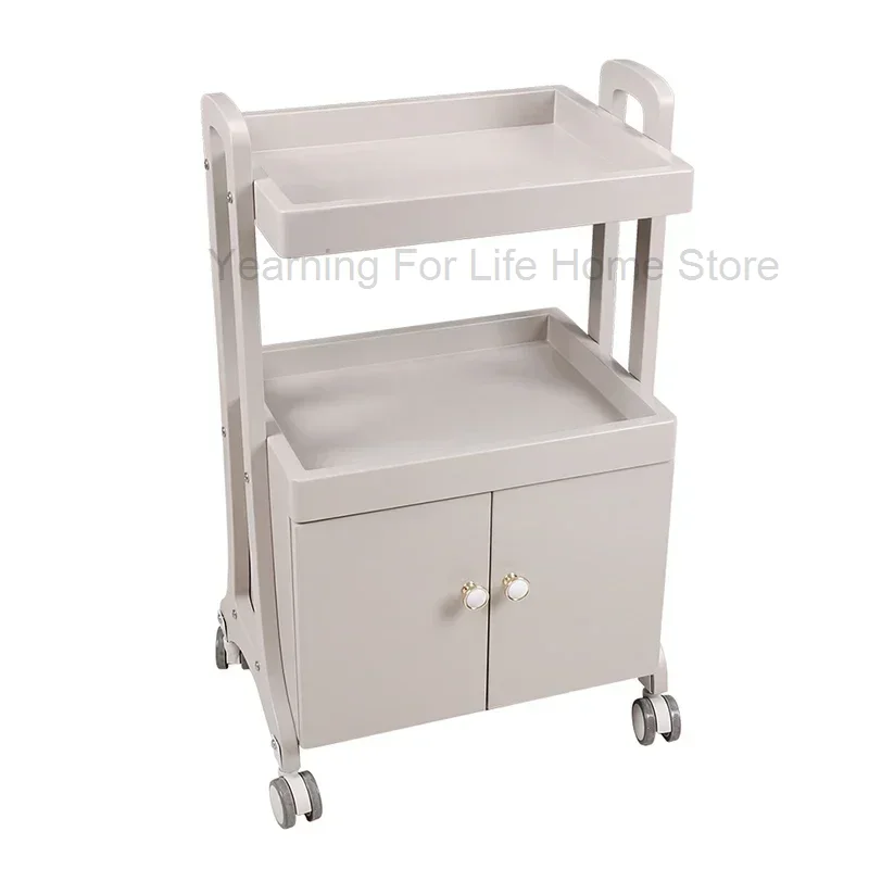 

Beauty Salon Chariot Dore Cosmetic Salon Trolley Storage Manicure Lash Salon Tattoo Trolley Carrito Plegable Con Ruedas