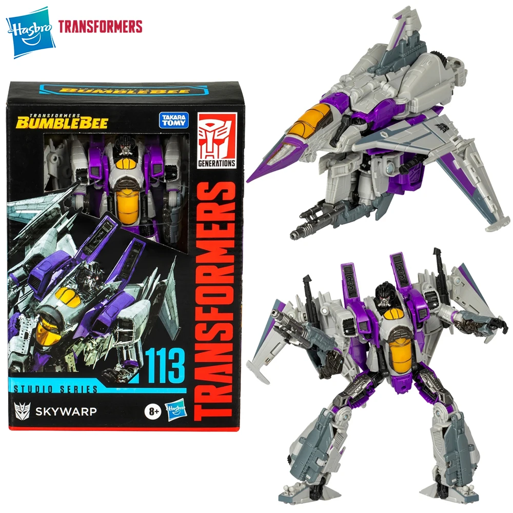 [In-Stock] Hasbro Transformers Studio Series Skywarp 16.5cm Voyager Class SS113 Collectible Action Figure Robot Model Gift Toys