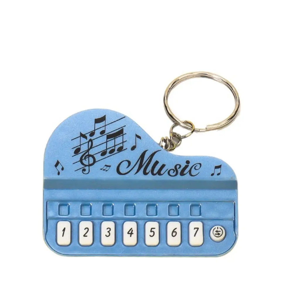 

Cute ABS Electronic Organ Pendant Working Finger Piano Luminous Piano Keyring Interactive Keychain Children