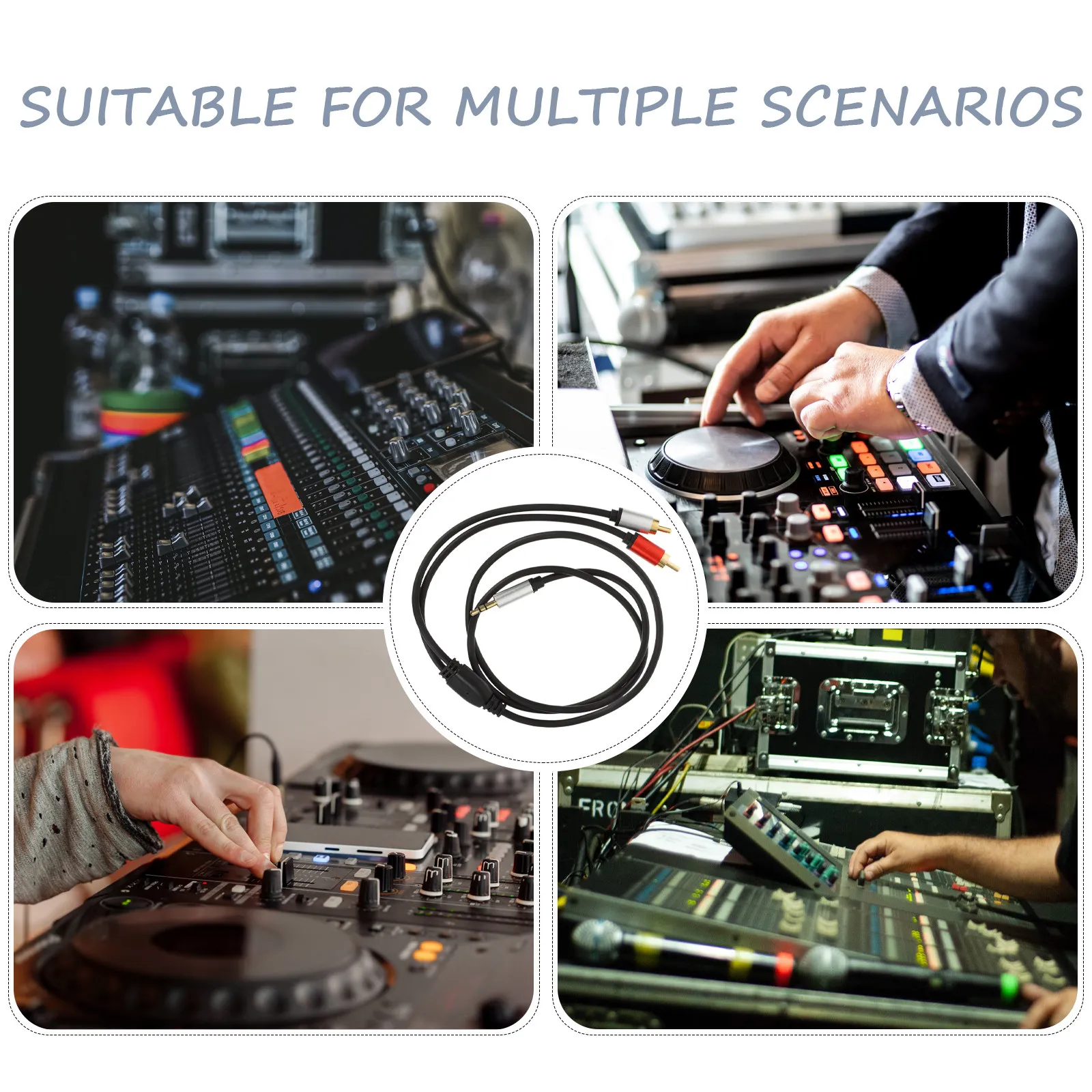 2Pcs Audio Cable Au…