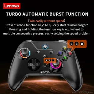 Gamepad Bluetooth Pengontrol Nirkabel Lenovo S02 Baru untuk Nintendo Switch, PC, TV Android, Joystick PC IOS Getaran Ganda Enam Sumbu 6 gamepad nintendo switch penjualan terbaik - №