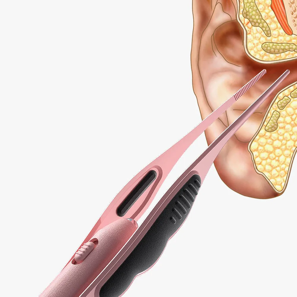 

Многоразовый инструмент для сбора ушей, средство для очистки ушей из нержавеющей стали, инструменты для ухода за ушами, средство для удаления серы, светящийся пинцет для ушей