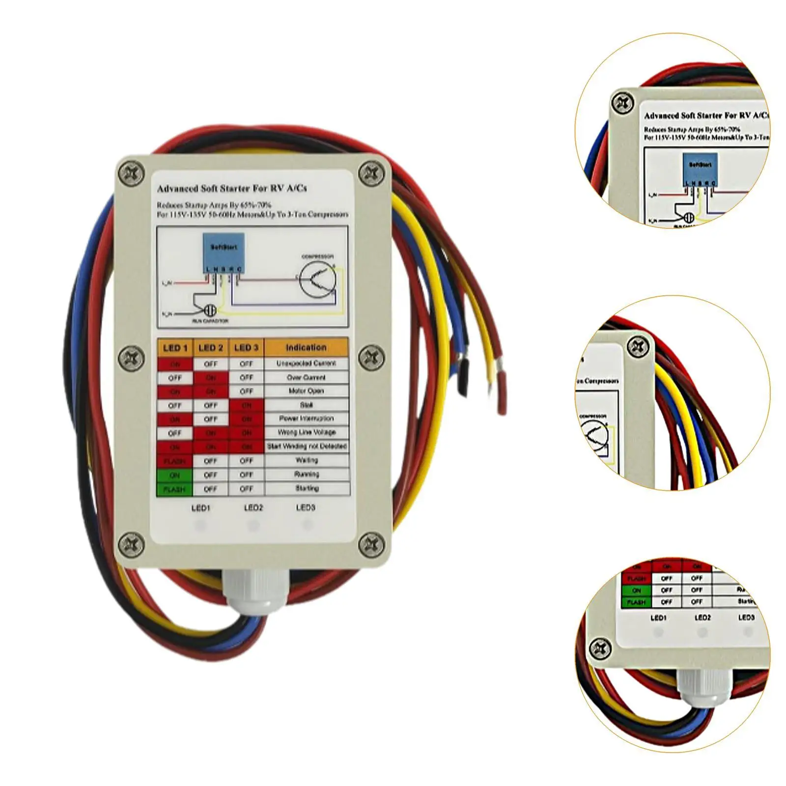 مجموعة أدوات التشغيل الناعمة لمكيف الهواء Asy-364-x20-ip سهلة التركيب مع مولد 364-x20 بداية ناعمة لمعسكر المركبات