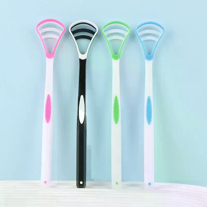 Ergonomic Silicone Tongue Scraper 1PCS for Oral Hygiene Supports Easy Plaque and Odor Removal