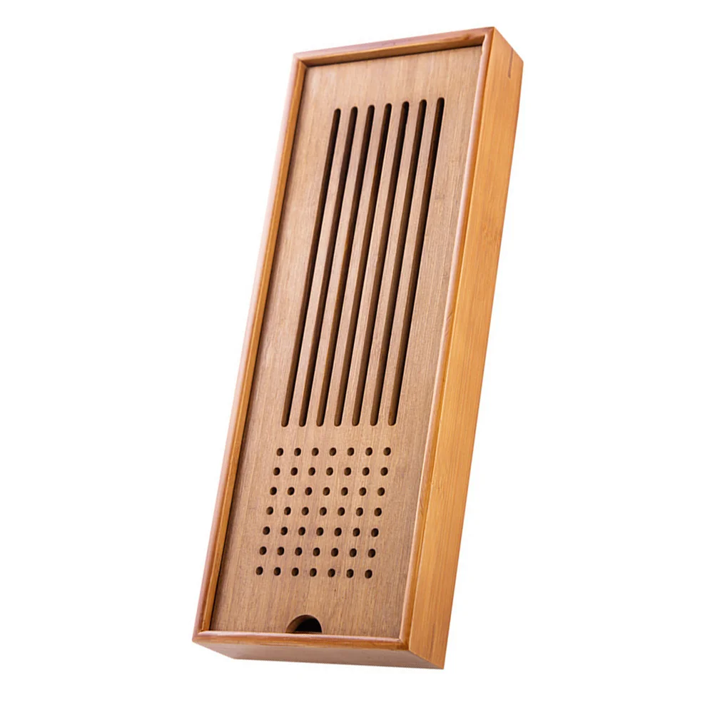 

1Pcs Wooden Tea Tray High Grade Material Safe Use Japanese Style Tea Cup Tray for Home Hotel Restaurant Drain Plate