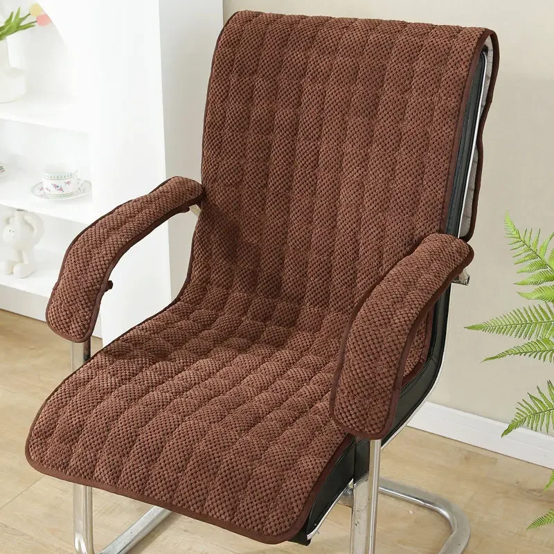 1pcs Corduroy Back Pad Car Soft Sofa Cushion Universal for All Seasons Simple and Washable Suitable for Chair of Different Sizes