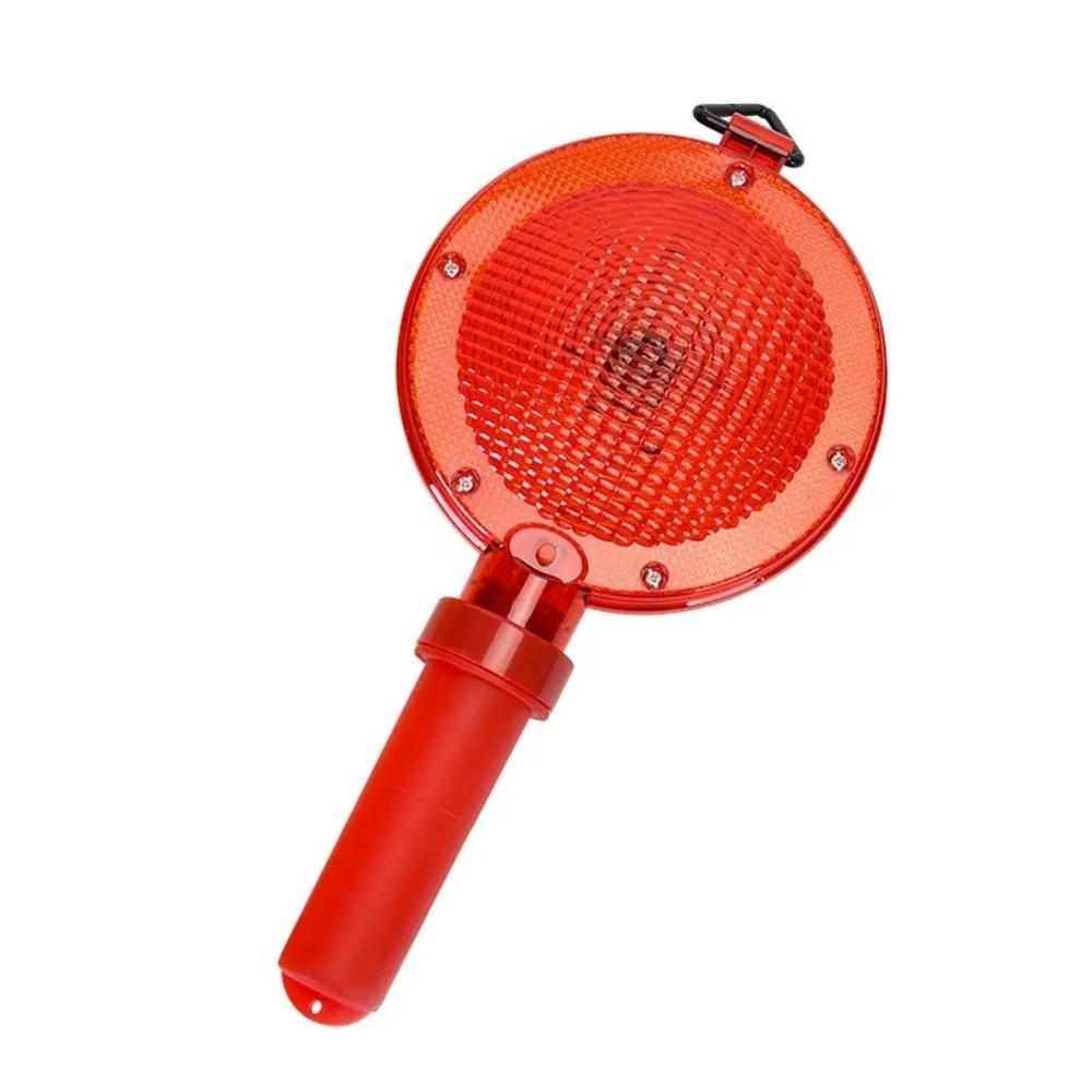 Waterproof Handheld LED Barricade Light Strobe with Ring LED Warning Light Large High Visibility Traffic Cone Light Night Use