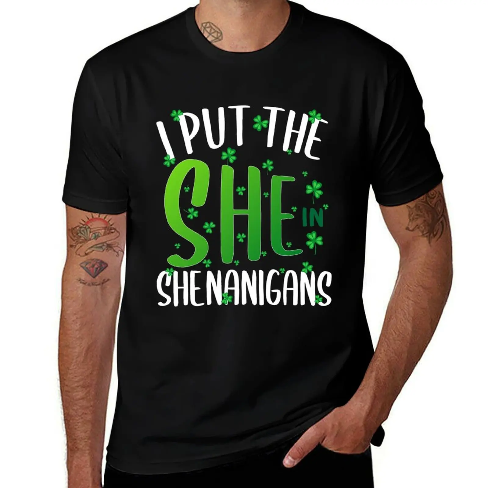 I Put The She In Shenanigans Funny Saying T-Shirt Construction Work Tee Shirt T-Shirt