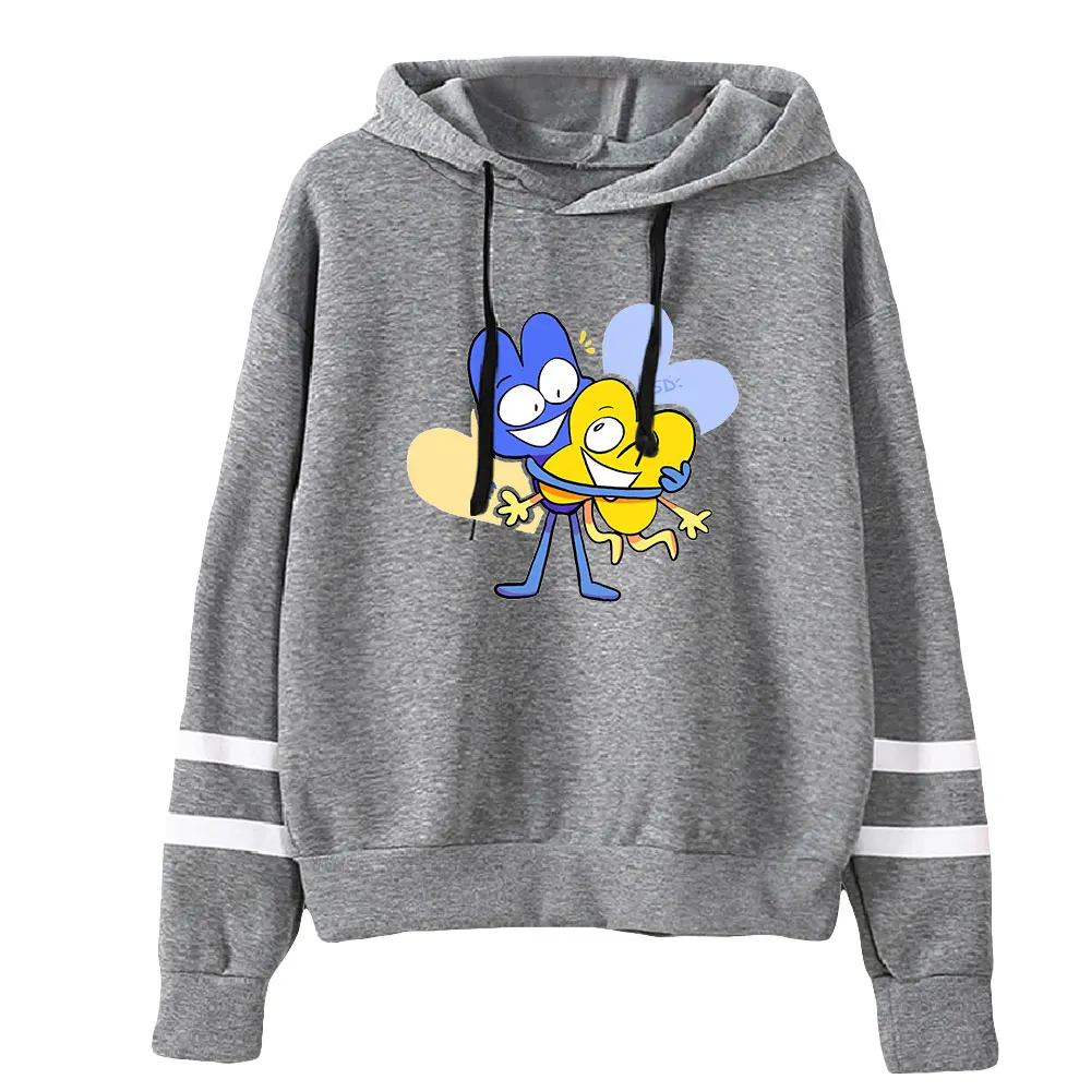 Jacknjellify Merch-Sweat à capuche unisexe sans poche pour hommes et femmes, manches à barres parallèles PVD, vêtements Youtuber à la mode, jeune