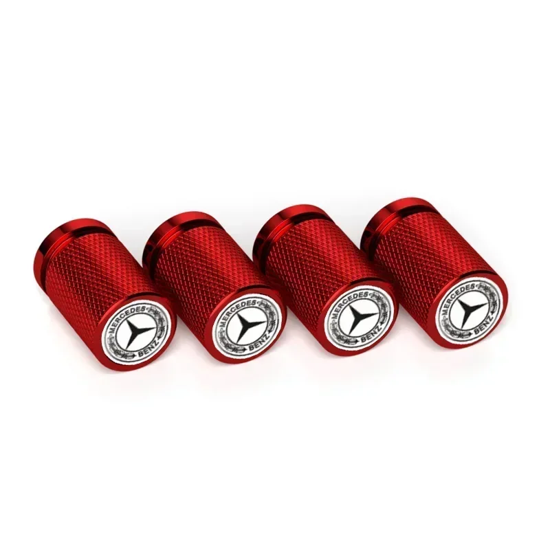 4pcs for Mercedes Benz AMG Car Logo Wheel Tire Valve Caps Modification Covers GLA GLC W202 W210 W203 W204 W205 W211 W212 W176 view 4