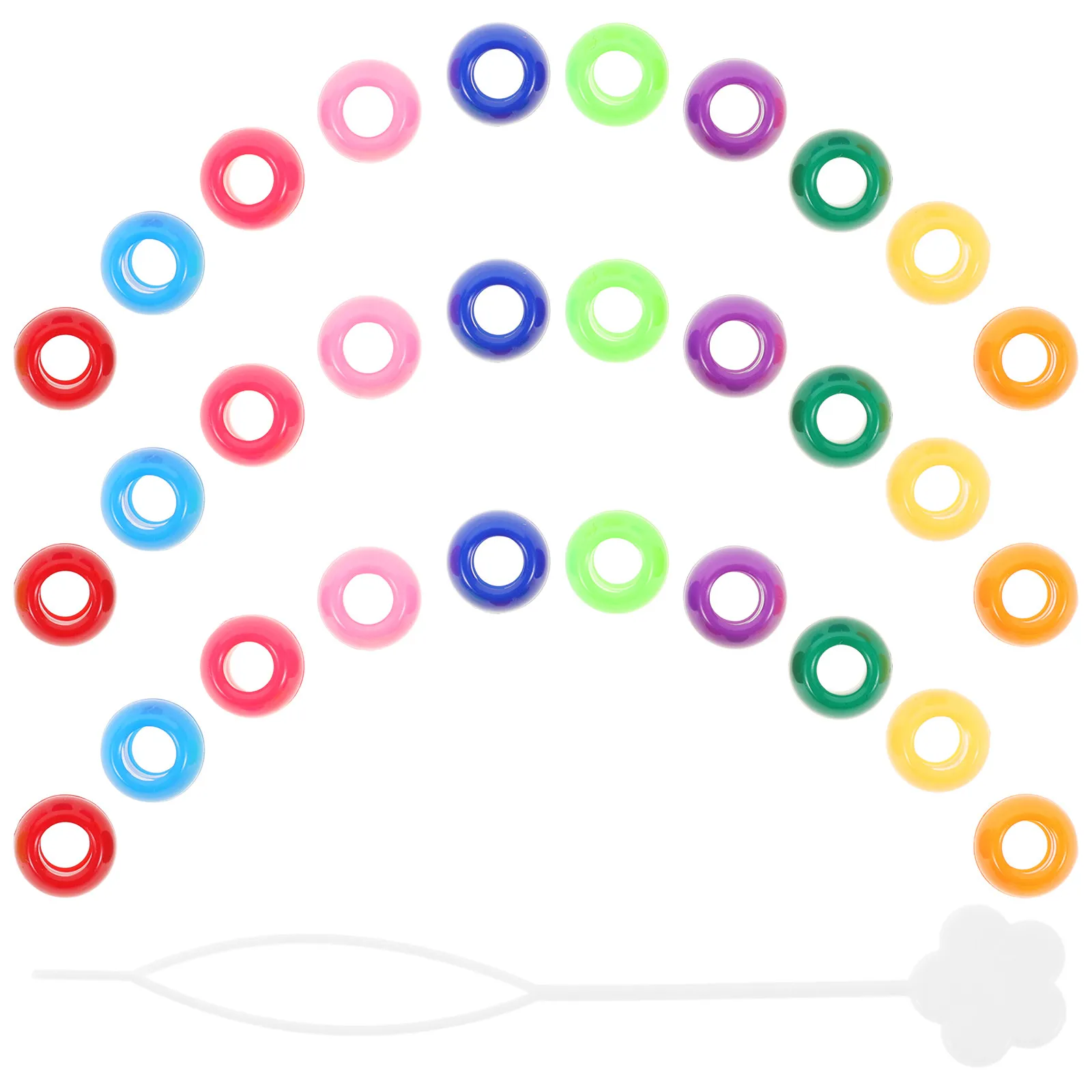 

1 коробка акриловых бусин для наращивания волос, для дредов, кос, плетения крючком, аксессуары для волос, для самостоятельного укладывания, для свадьбы, вечеринки, фотосессии, танцев