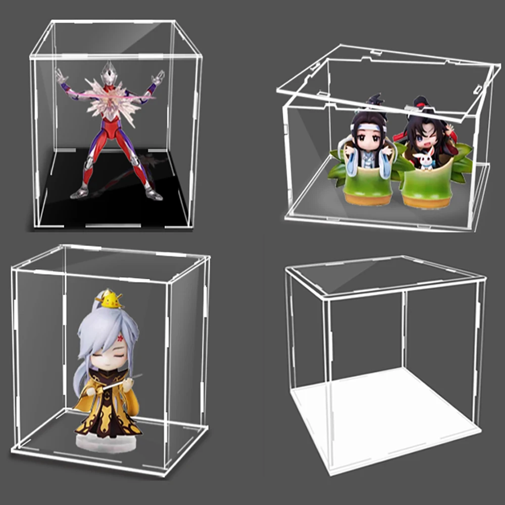 

Transparent Acrylic Display Case for Collectibles,Figures,Cars,Toys,Dustproof Protection Showcase Assemble Display Storage Box