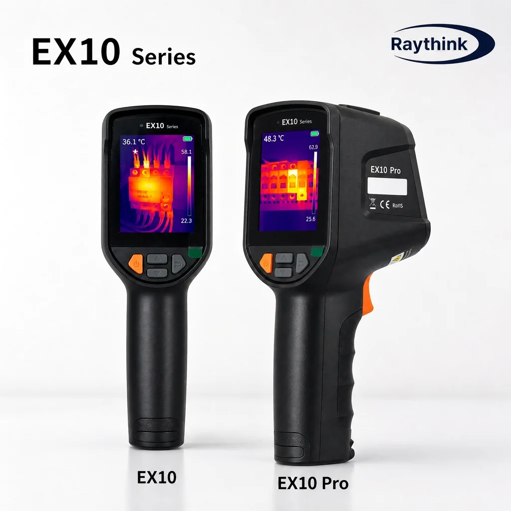 RayThink EX10 Series Professional Thermal Imaging Camera -20°C~550°C Thermal Imager Handheld Thermal Camera for Home Inspection