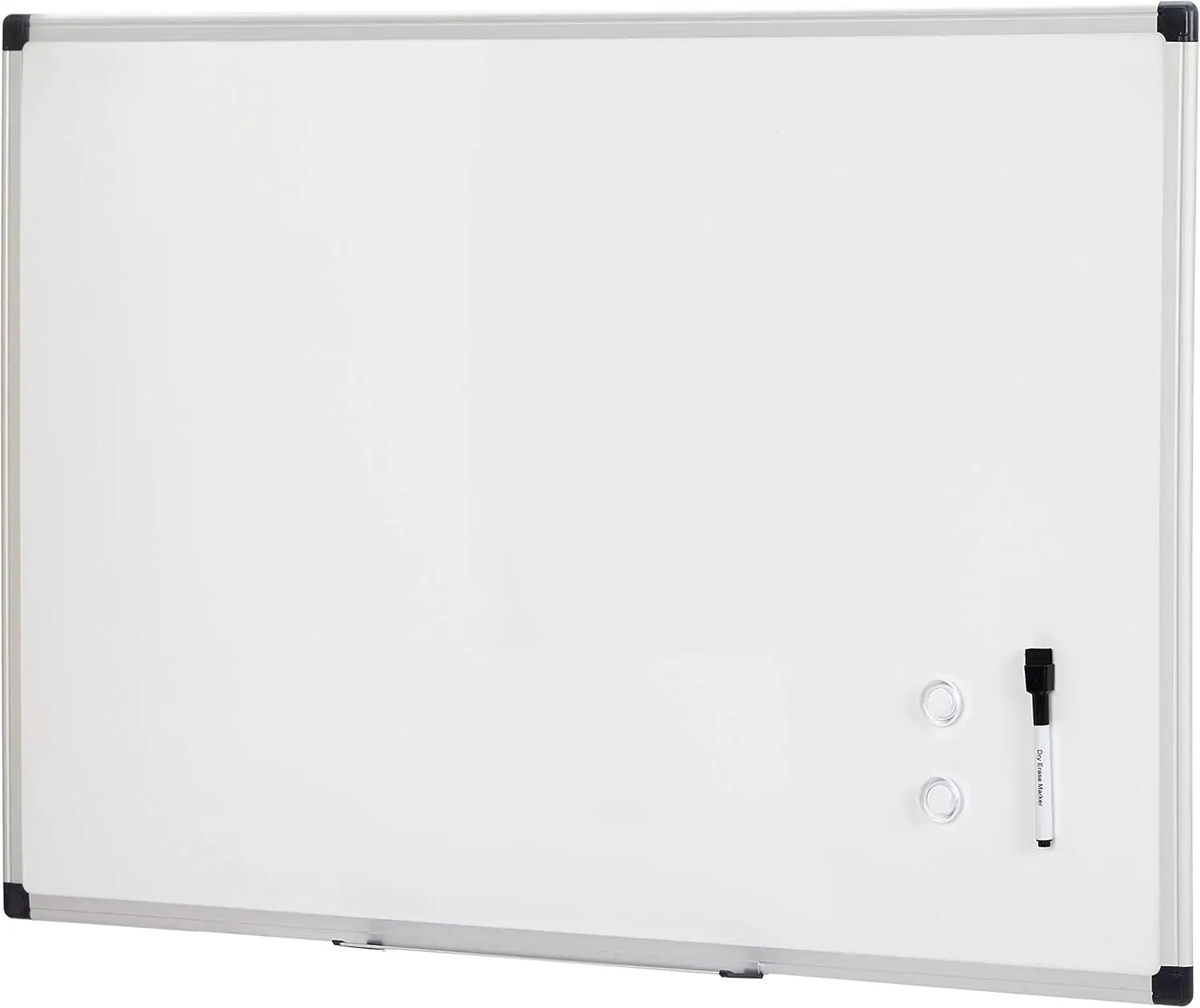 

36x24 Inch Magnetic Dry Erase Whiteboard with Aluminum Frame, Easy Mounting
