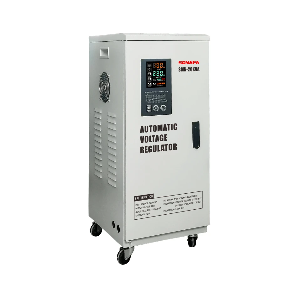 Automatic voltage regulator 20KVA single phase AC 220V voltage regulator/stabilizer AVR.