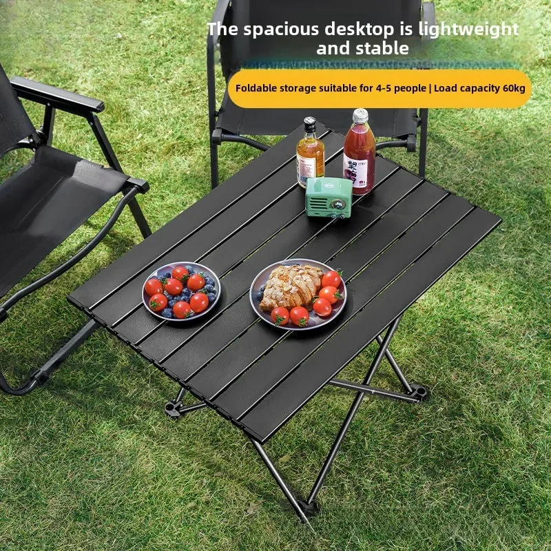 

Outdoor Folding Table Integrated Egg Roll Camping and Chair Picnic Stall Full Set of Equipment Supplies Self-driving Tour