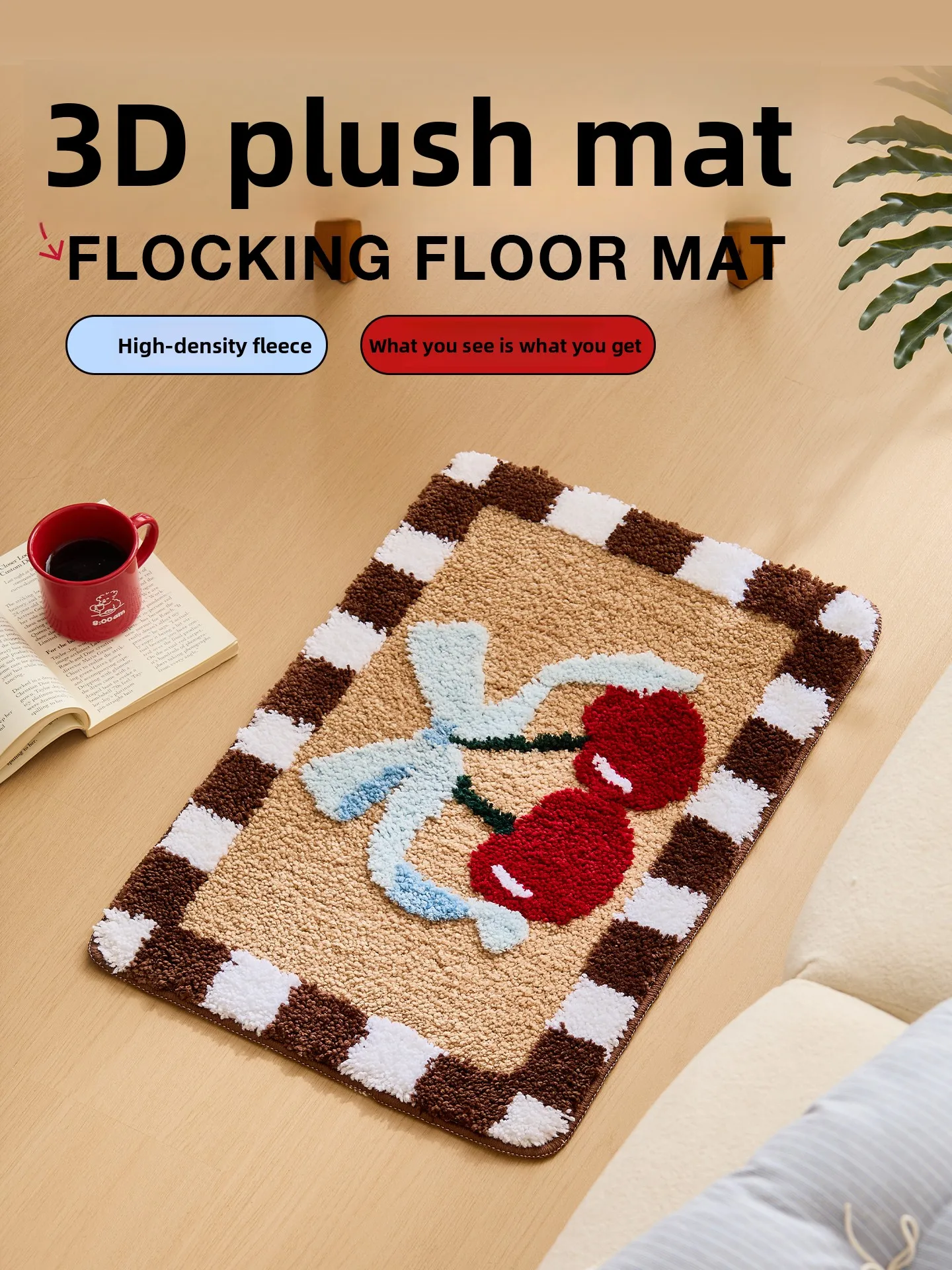 thiened-ふわふわバトゥームドアマット滑り止めトイレカーペット漫画フットレストラグ吸収性バトゥーム玄関ラグ家の装飾