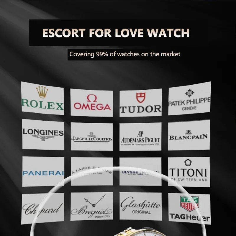 Personalized custom logo Watch Winder Storage Display Watch Case Motor Mute Automatic Mechanical Meter Upper Chain watch box OEM