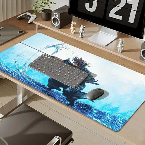 Imagen 2 del producto Alfombrilla de ratón samurái japonesa para ordenador portátil, alfombrilla de teclado Vagabond Manga XXL, alfombrilla de ratón de Anime, accesorios para juegos de PC, alfombrilla de escritorio, alfombra para gabinete de juegos