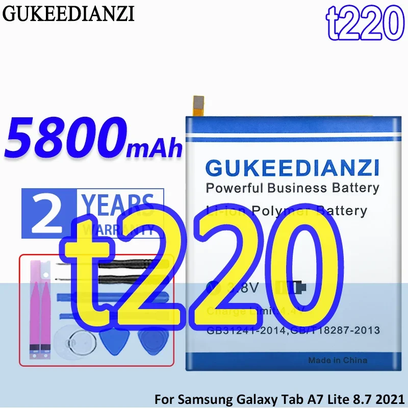 GUKEEDIANZI аккумулятор t220 HQ-3565N HQ-3565S 5800 мАч для Samsung Galaxy Tab A7 Lite 8,7 2021 SM-T225N SM-T225C SM-T220 SM-T225