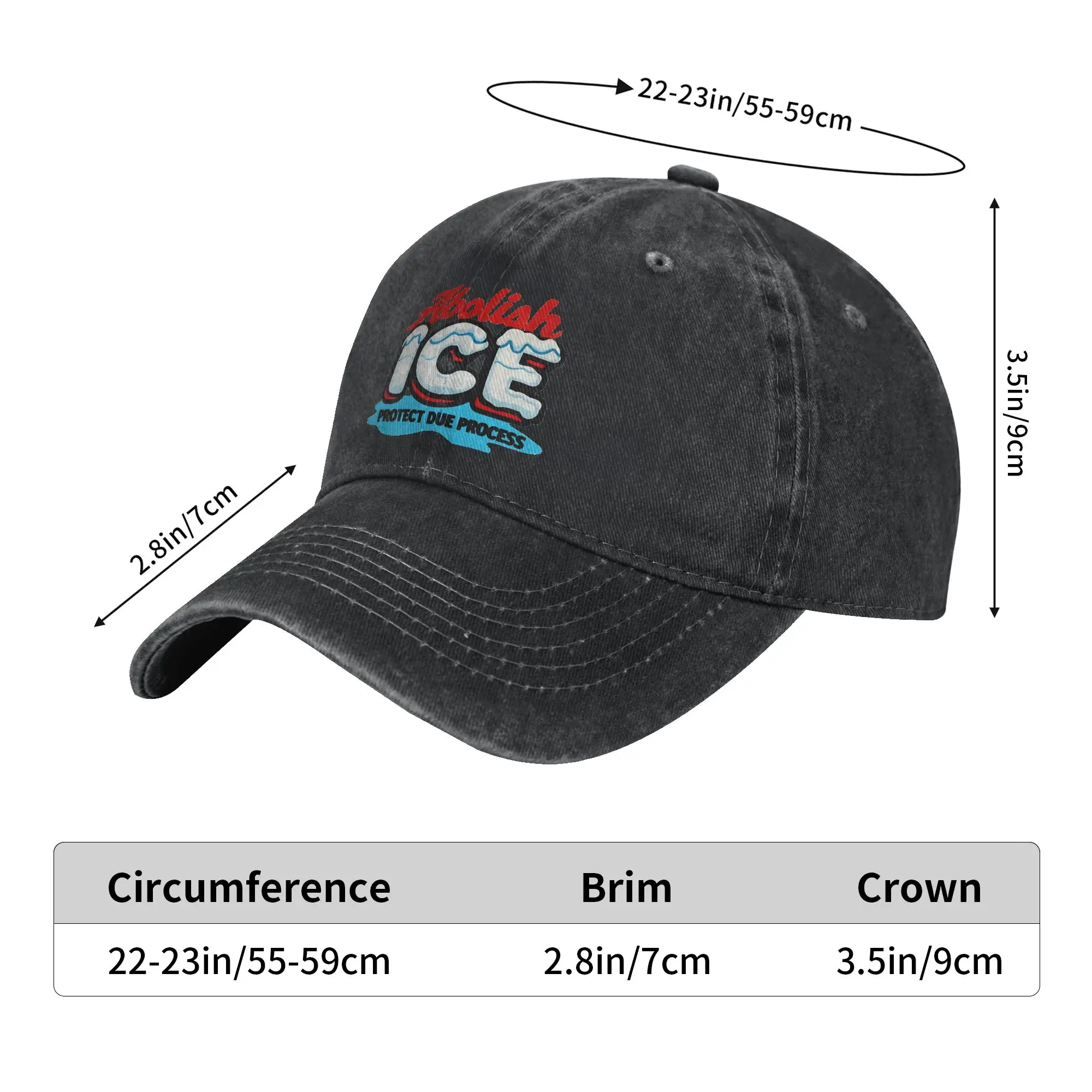 Abolish ICE Protect Due Process   Outfits Baseball Caps Unisex Casual  Caps Hat Adjustable Trucker Hat