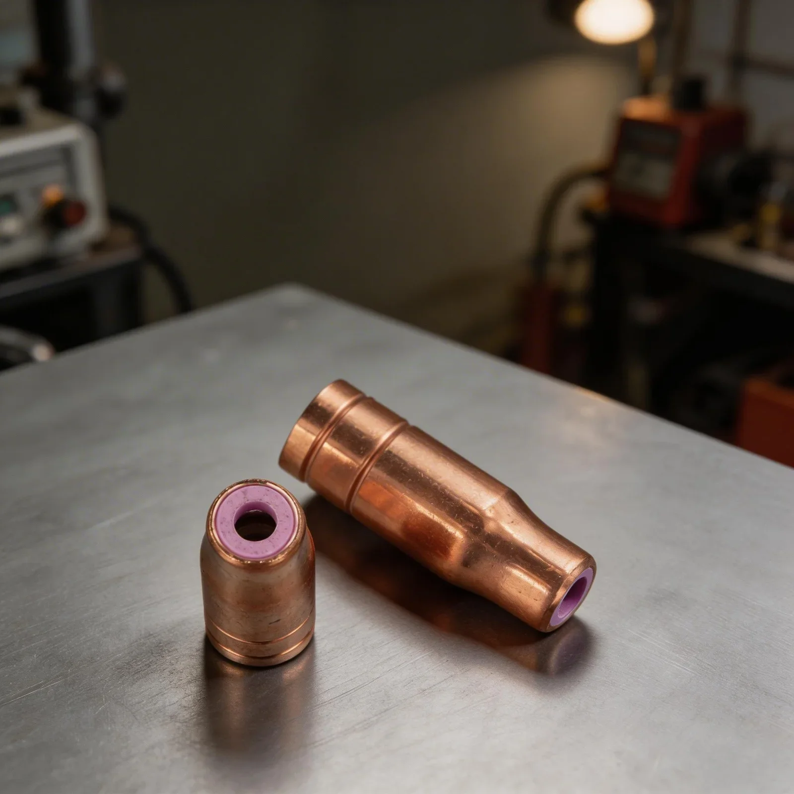 2 Pcs Copper And Pottery Welding Nozzle For All Standard Cored Wire Welding Torches For Type 14/15 / AK 15 / MB 15