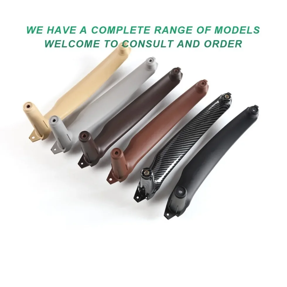 Car Frame LHD RHD Carbon Fiber 4PCS Set Inteior Door Handle Cover Kit Replacement Parts for BMW X5 X6 E70 E71 2007-2013