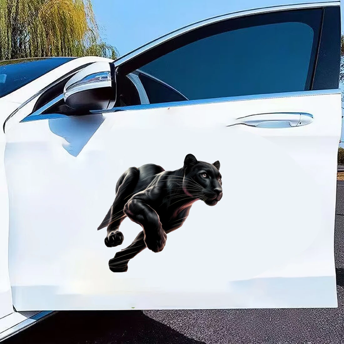 Three Ratels QD173 Fierce Eagle Tiger Wolf Black Panther Cartoon Animal Stickers for Home decoration car hood decals