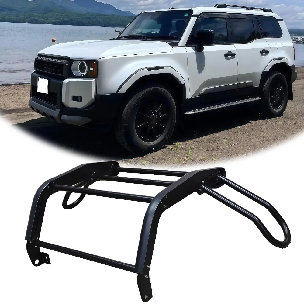 

Защитная дуга (кенгурятник) для Toyota Land Cruiser Prado LC250 2024-2026, передняя решетка бампера, внедорожная защита и бампер-кенгурятник