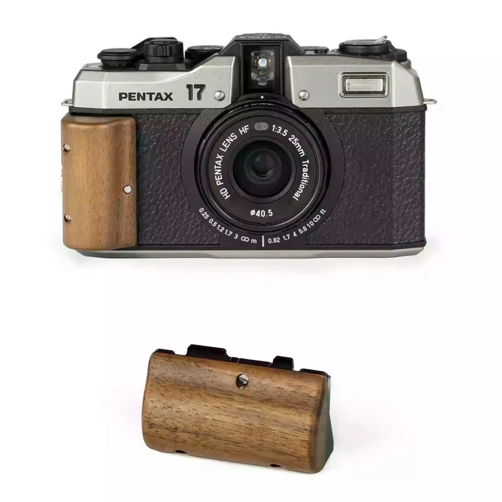 

17 Lightweight Wooden Handle for Pentax 17 Handle Walnut Ebony Padauk Desert Ironwood Handle Grip Photography Accessories