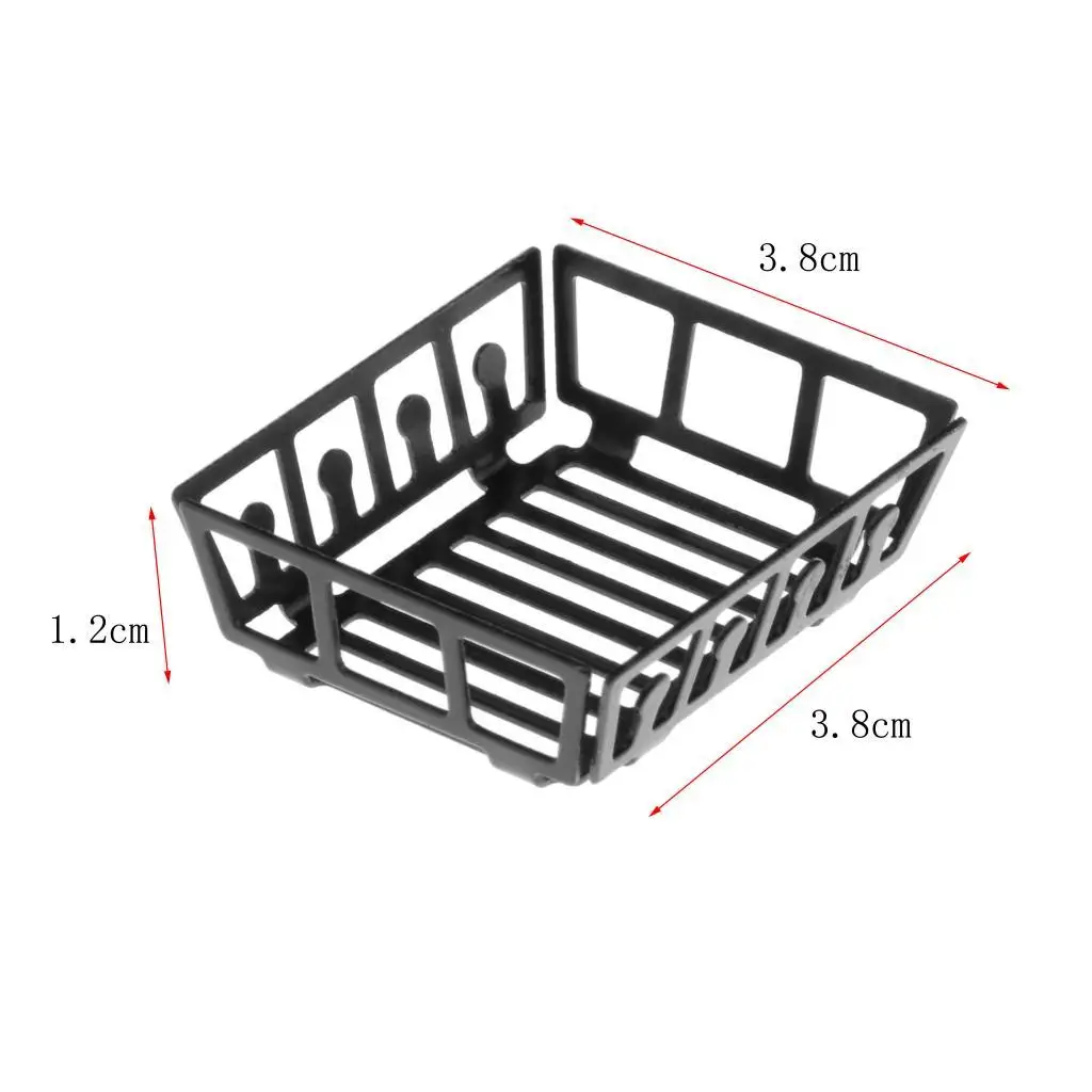 1/12 Móveis para casa de bonecas em miniatura Prateleira para pratos Decoração de utensílios de cozinha