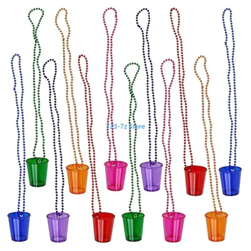 A9BF Bicchierino collana perline Confezione da 12 bicchierini per collane Bicchieri per bicchierini per sfilate