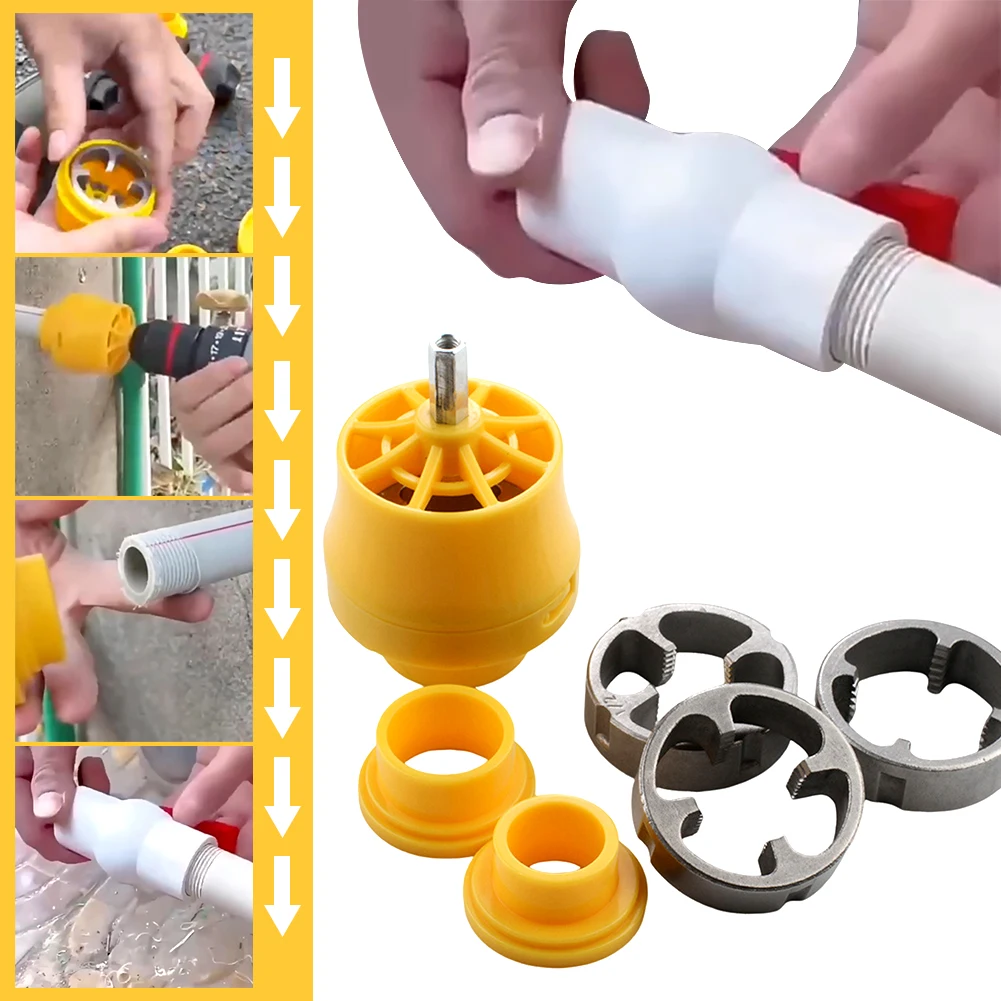 Pipe Threading Tool For Electric Drill Practical Convenient Pipe Threader For DIY Projects