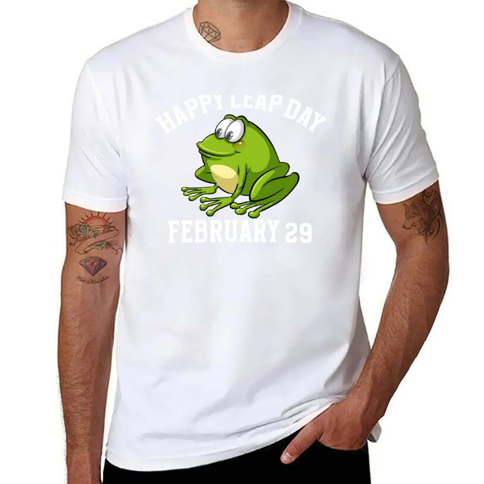 

Cute Frog February 29th Happy Leap Day 2024 Leap Day Birthday Squad T-Shirt cotton t shirt pack t shirt personalised T-Shirt