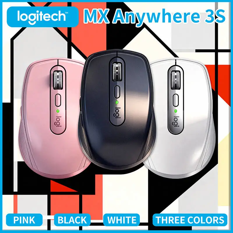 

Logitech MX Anywhere 3S Wireless Mouse with Darkfield 8K DPI, Silent Buttons, Easy-Switch up to 3 Devices