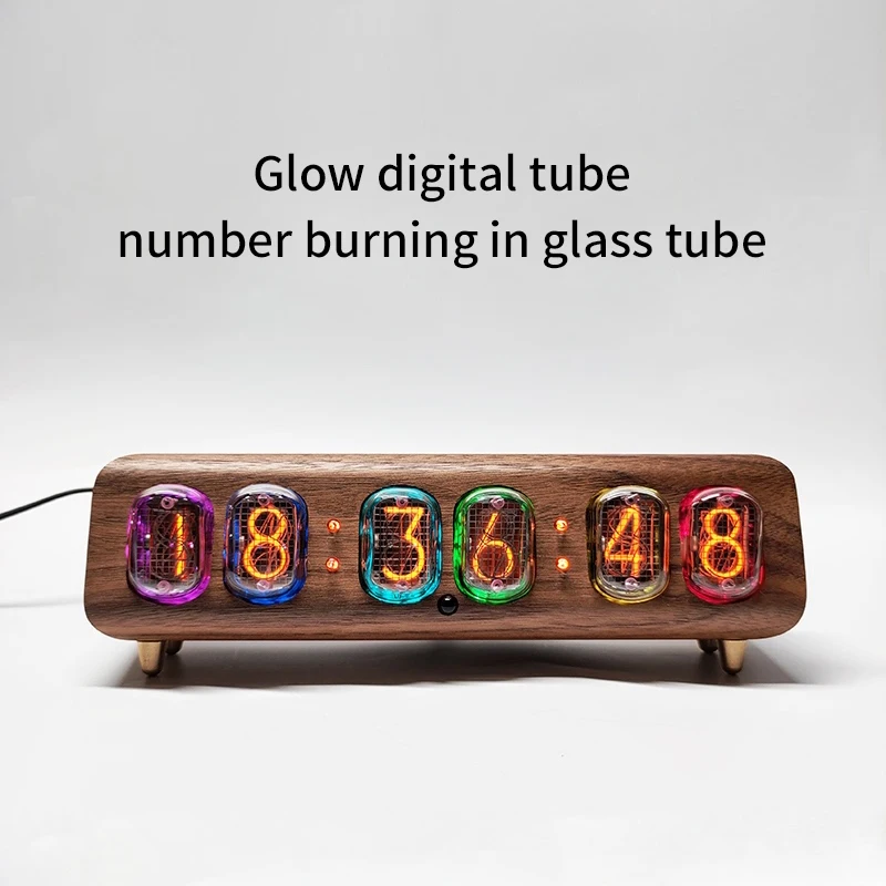 The Former Soviet Union Glow Lamp Electronic Desk Clock True Glow Clock IN12 Glow Digital Tube 6-bit Clock